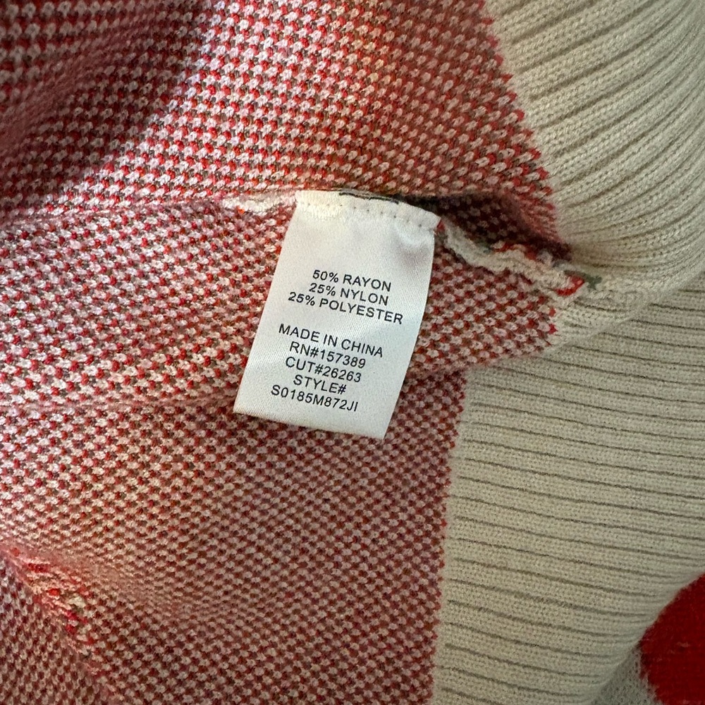 Cardigan Sweater strawberries women’s large originality long sleeve boxy - Picture 6 of 6
